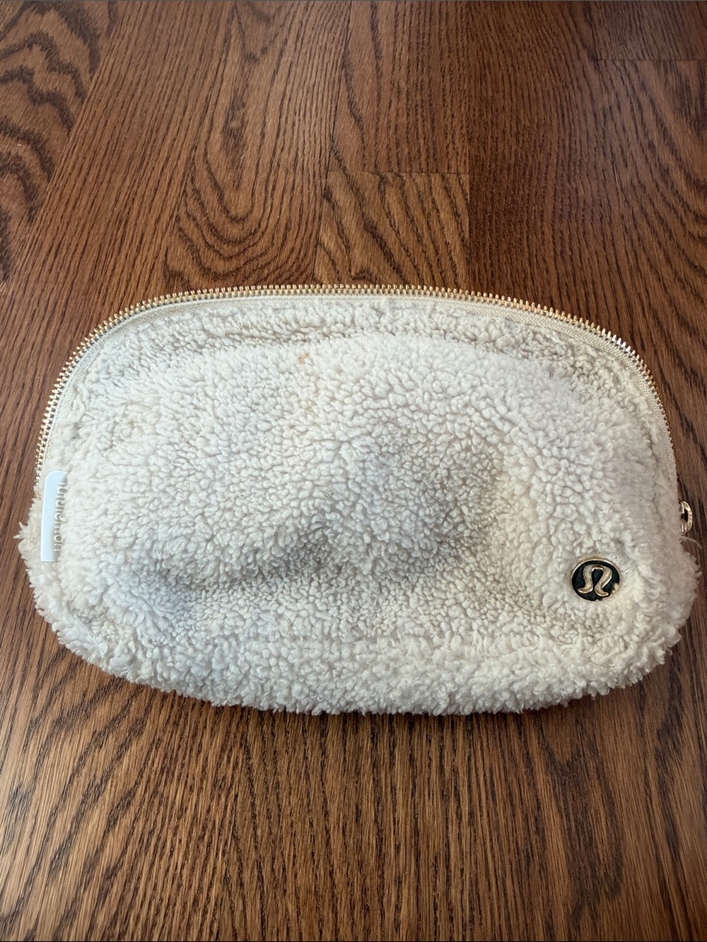 lululemon athletica Cream Sherpa Zip Pouch